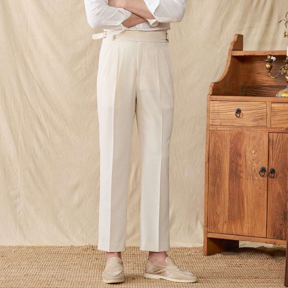 Linen Blend Gorkha Trousers | Men's SummerMen BottomsSAVVY MONARCH