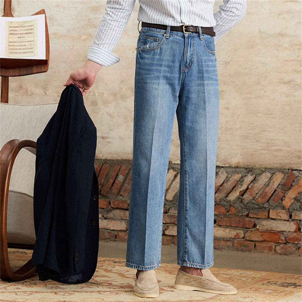 Summer Thin Retro Jeans for MenMen BottomsSAVVY MONARCH