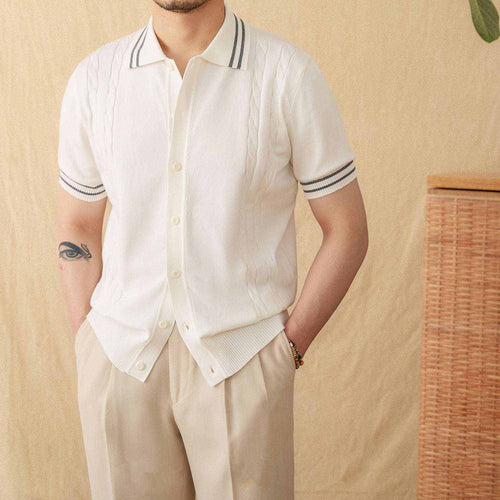 The Beaumont Knit Polo - SAVVY MONARCH