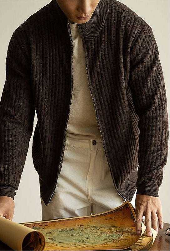 The Kensington Zip Cardigan - SAVVY MONARCH