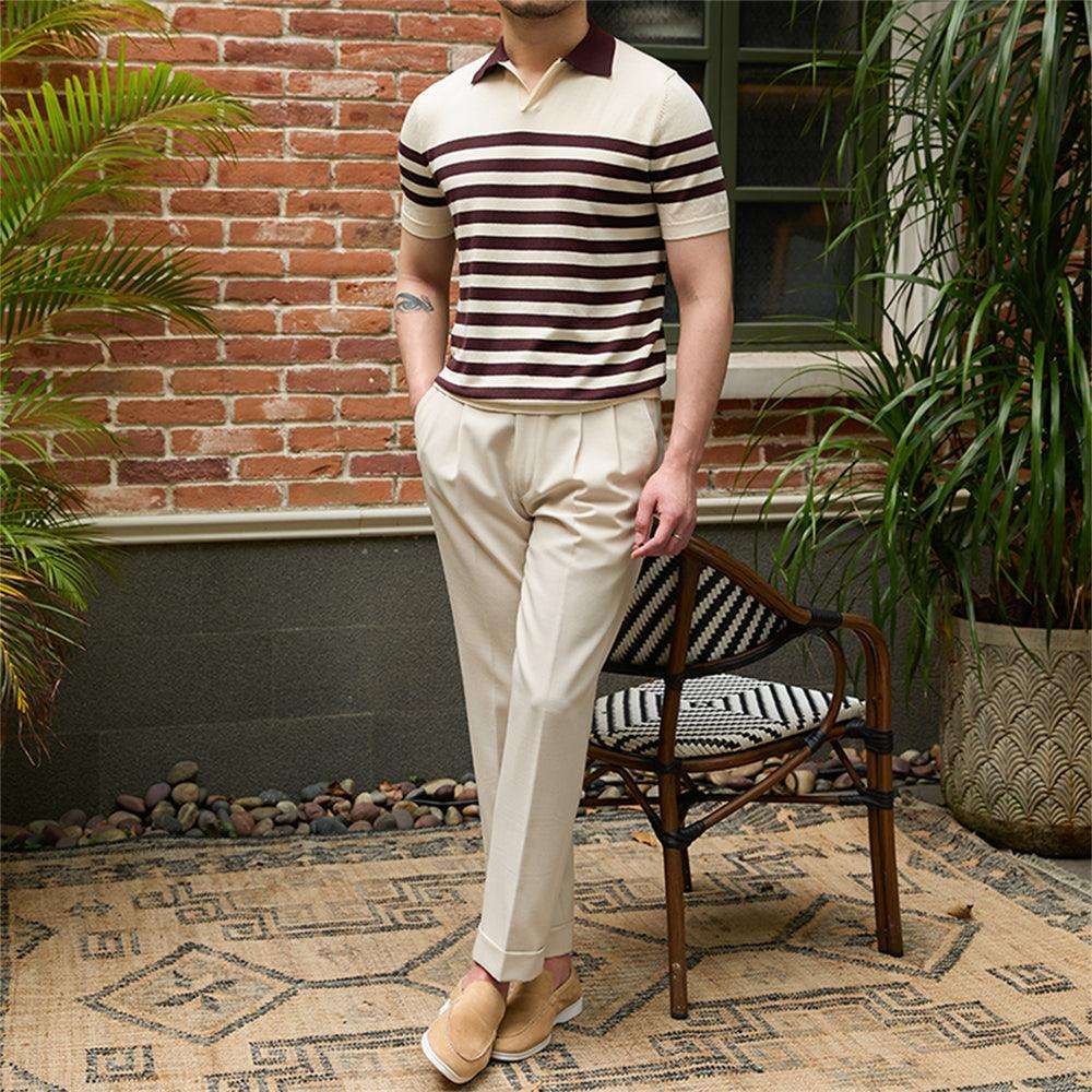 The Laurent Striped Polo - SAVVY MONARCH