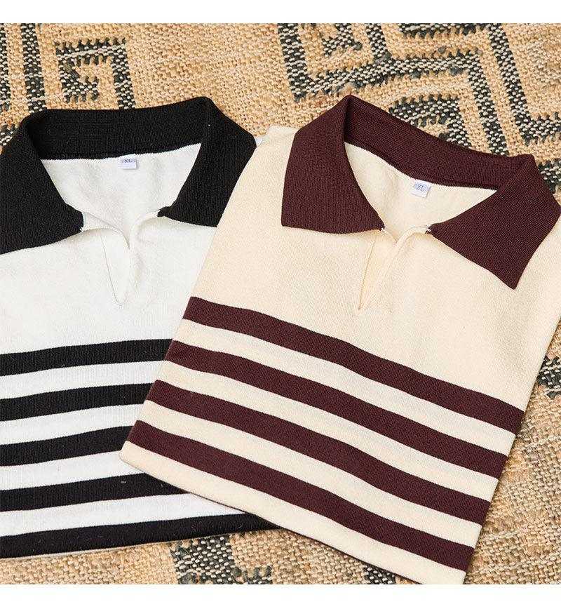 The Laurent Striped Polo - SAVVY MONARCH