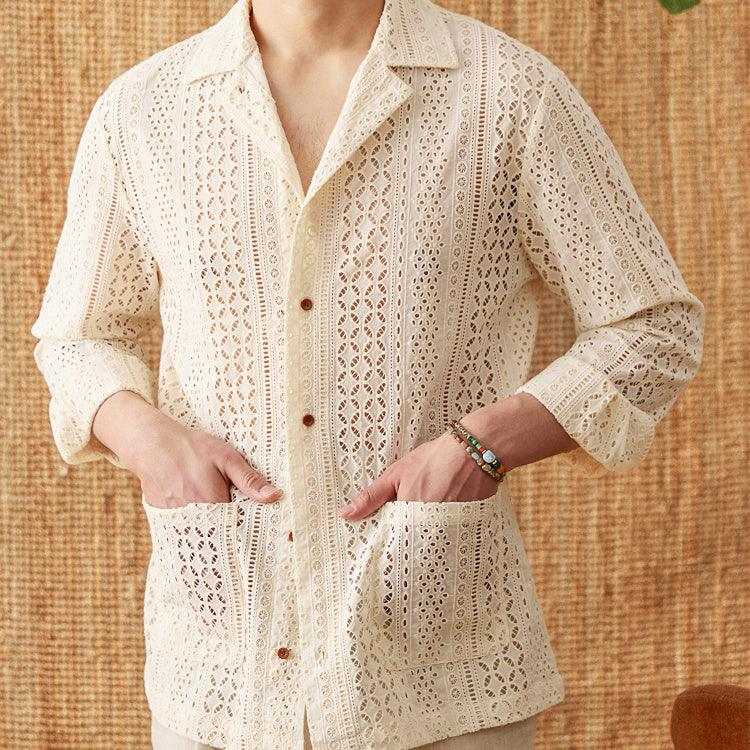 The Monaco Knit Cuban Shirt - SAVVY MONARCH