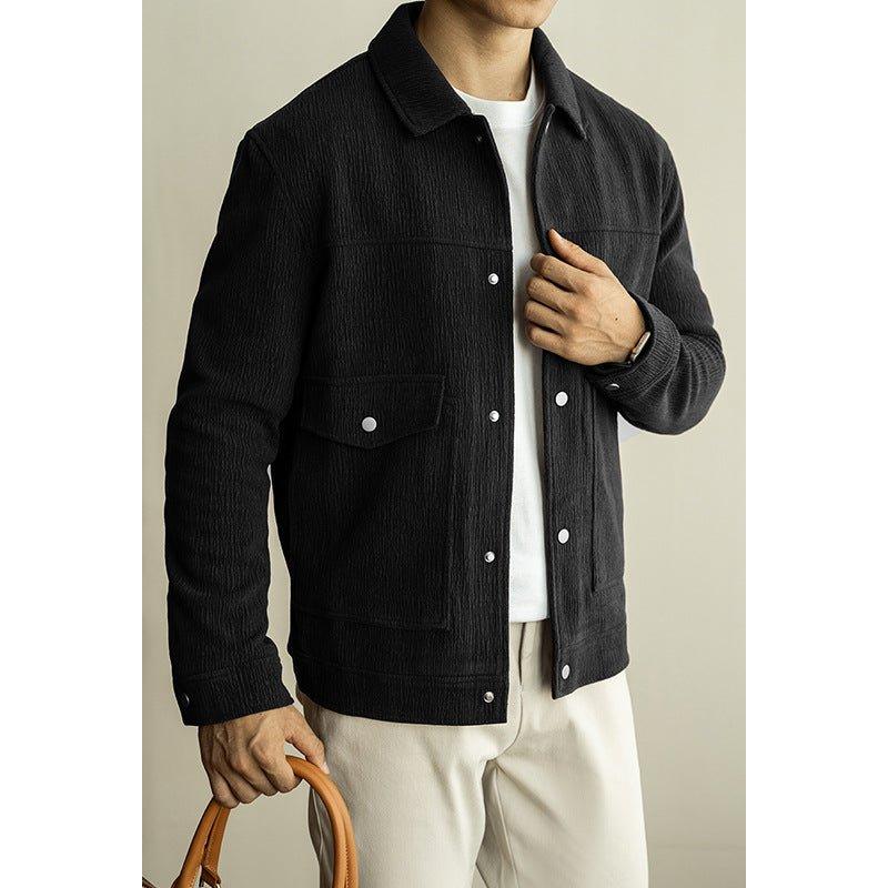 The Sterling Textured Jacket - SAVVY MONARCH