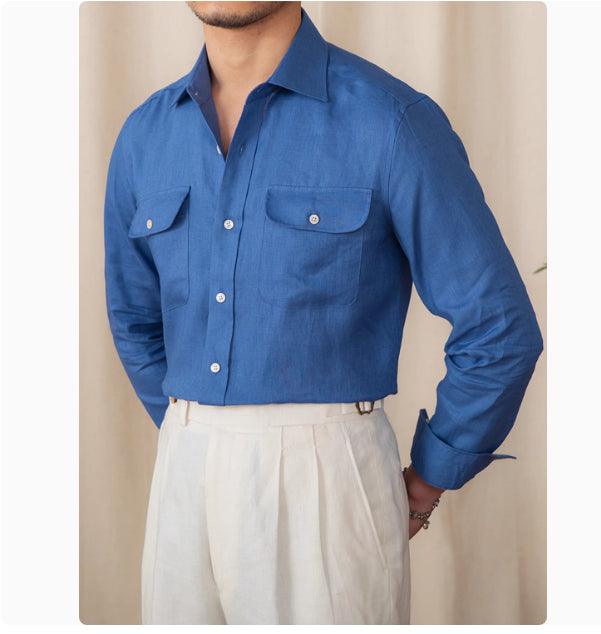 The Windsor Linen Shirt - SAVVY MONARCH