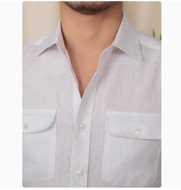The Windsor Linen Shirt - SAVVY MONARCH