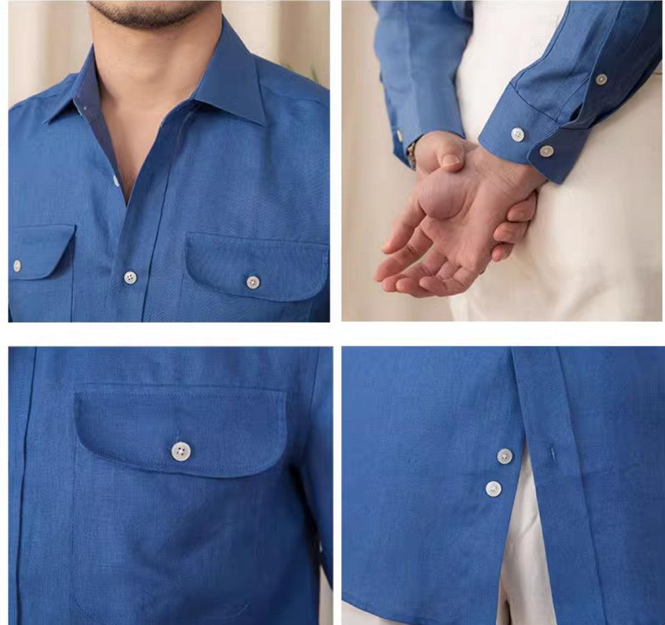 The Windsor Linen Shirt - SAVVY MONARCH